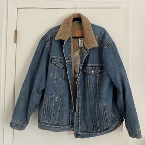 🍒Men’s Levi Harley Davidson Logo Jean Jacket🍒